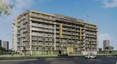 an architectural rendering of a hotel at Nasma Luxury Stays - Contemporary Calm Living Space with upscale Facilities in Dubai