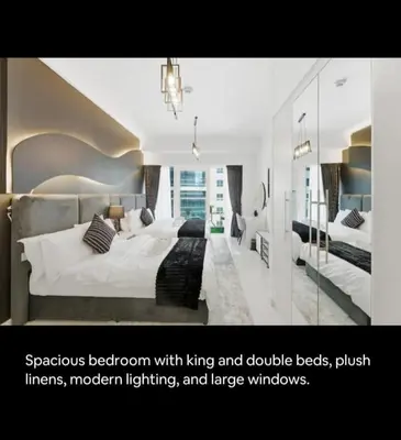 Gallery image of Super comfortable 1 bedroom apartment in damac heights Dubai marina spacious brand new furniture luxury beside tram exactly and barasti beach in Dubai