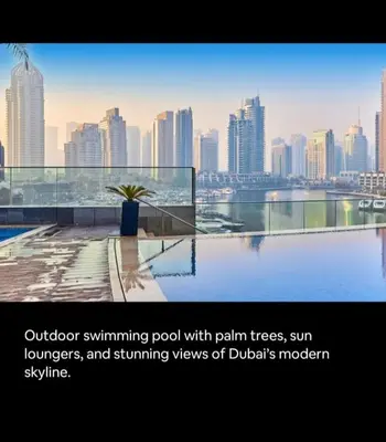 Gallery image of Super comfortable 1 bedroom apartment in damac heights Dubai marina spacious brand new furniture luxury beside tram exactly and barasti beach in Dubai