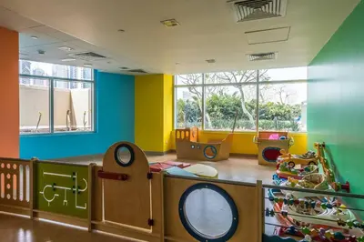 a room with many different types of play equipment at Divine Burj & Opera Views - 2BDR - DOWNTOWN DUBAI in Dubai