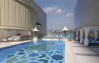 a rendering of a swimming pool on a building at Andaz Dubai The Palm, By Hyatt in Dubai