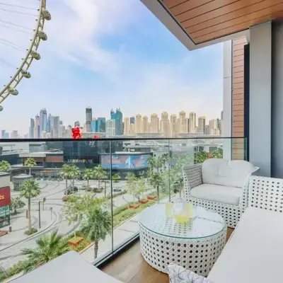 Livbnb-2BR Suite In Bluewaters with Ain Dubai View