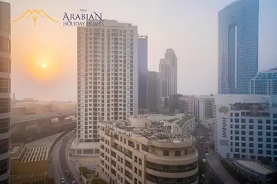 an aerial view of a city with buildings at New Arabian Trident Waterfront 3 BR plus maid in Dubai
