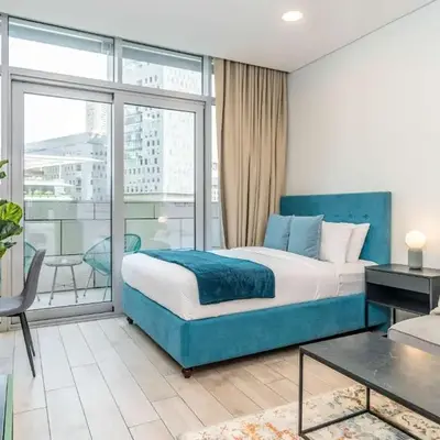 Silkhaus newly furnished studio facing DIFC with pool and gym access