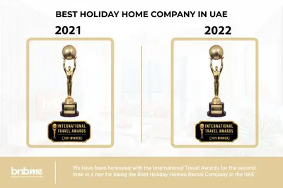 two oscars awards with the best holiday home company in ufc at bnbmehomes - The Medalist in Dubai