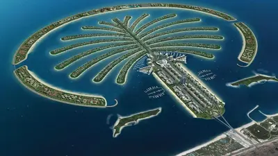 a rendering of a palm island in dubai at HVR THE PALM DUBAI in Dubai