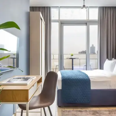 Silkhaus modish studio with Burj Khalifa view