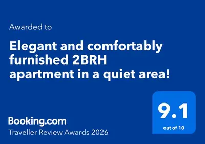 a screenshot of a screen with the text emailed to element and comfortable furnished at Elegant and comfortably furnished 2BRH apartment in a quiet area! in Dubai