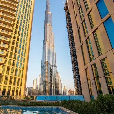 Luxury 2BR Sea & Skyline Views Near Metro & Burj Khalifa