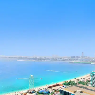 bnbme - Luxury 1BR Marina View Apt w Balcony Pool Gym Access Near JBR Beach & Walk