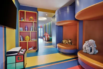 a childs room with a play room with a play room at Marriott Resort Palm Jumeirah, Dubai in Dubai