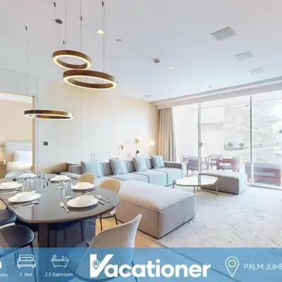 FIVE Palm South -Opulent Two Bedroom with Sea View