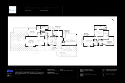 a computer screen with a floor plan on a website at Whispering Pines, JGE - Exquisite Three Bedroom Villa in Dubai