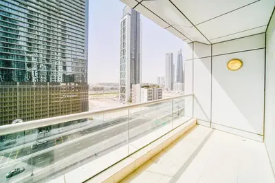 a balcony with a view of the city at Luxury 1BR Apartment Executive Towers Business Bay in Dubai