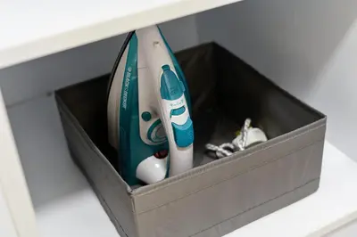 a box with two toothbrushes in it on a shelf at Impressive View 2BR in Dubai Marina Walk2Beach in Dubai