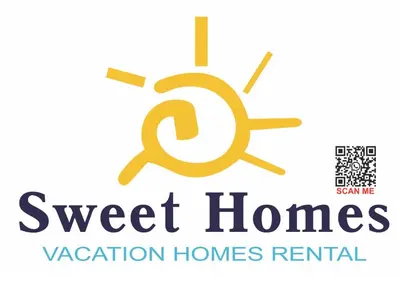 a logo for sweet homes vacation homes rental at Charming spacious studio apartment in the heart of JBR By SWEET HOMES in Dubai
