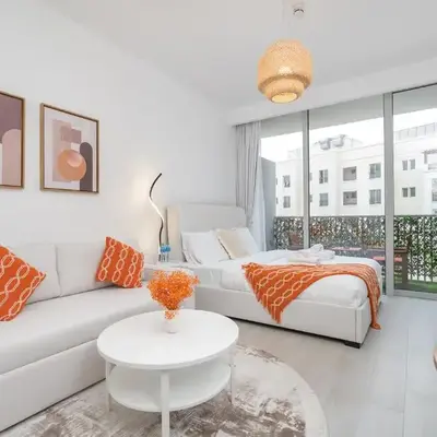 Bright & Modern Studio in JVC